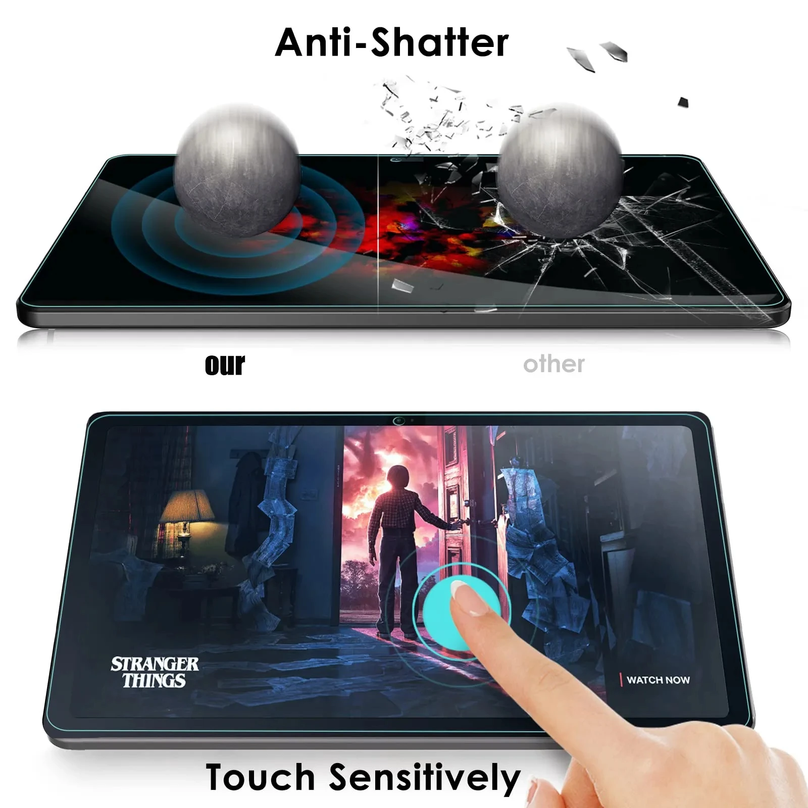 Tempered Glass Film for Blackview Tab 50 WiFi 8 Inch 9H Hardness Clear Anti Scratch Screen Protector for Blackview Tab 50 Kids 3