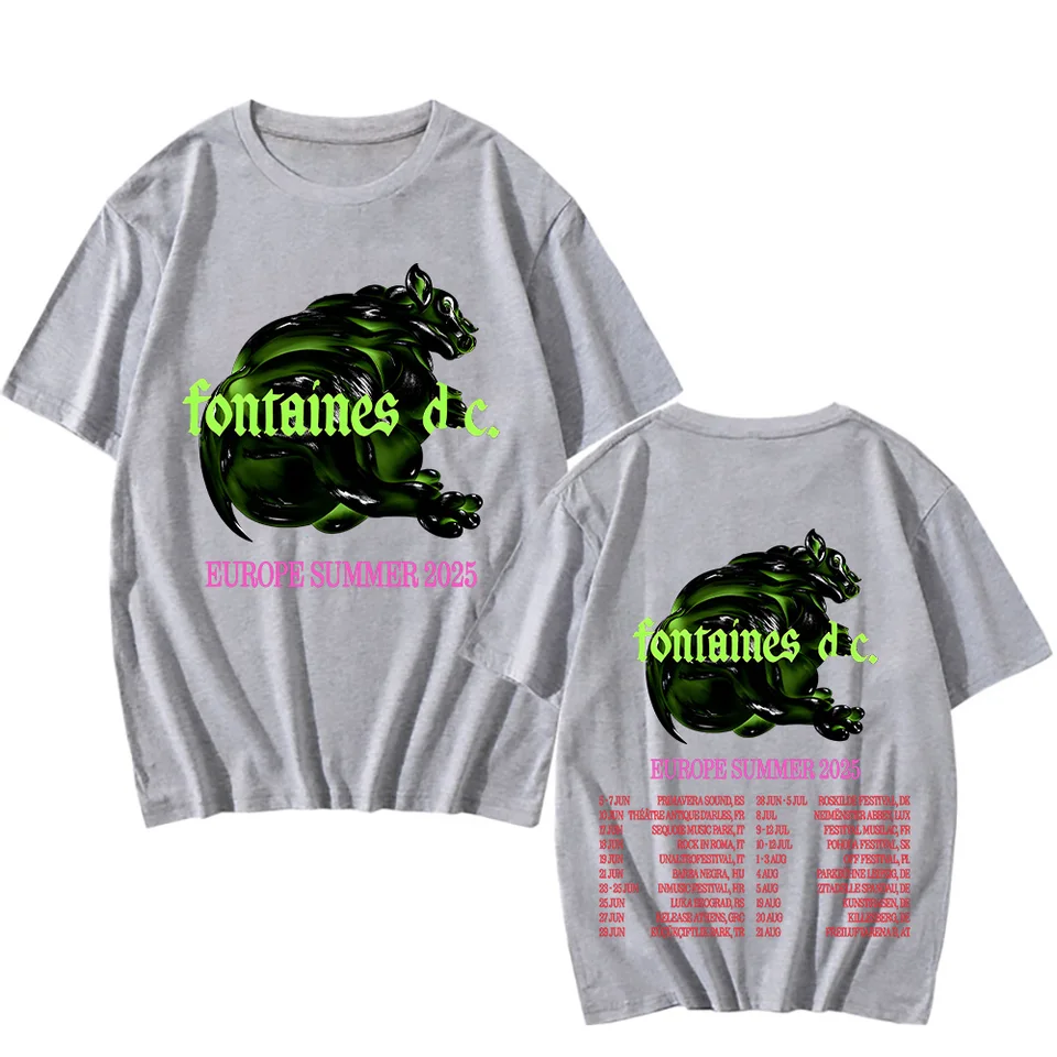 Fontaines DC Europe Summer Tour 2025 T-shirts Funko Pop Short