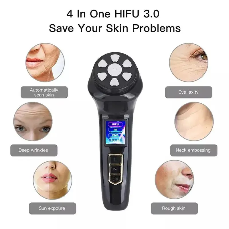 Mini HiFU 4 in 1 EMS Pulse RF Face LIfting Skin Rejuvenation