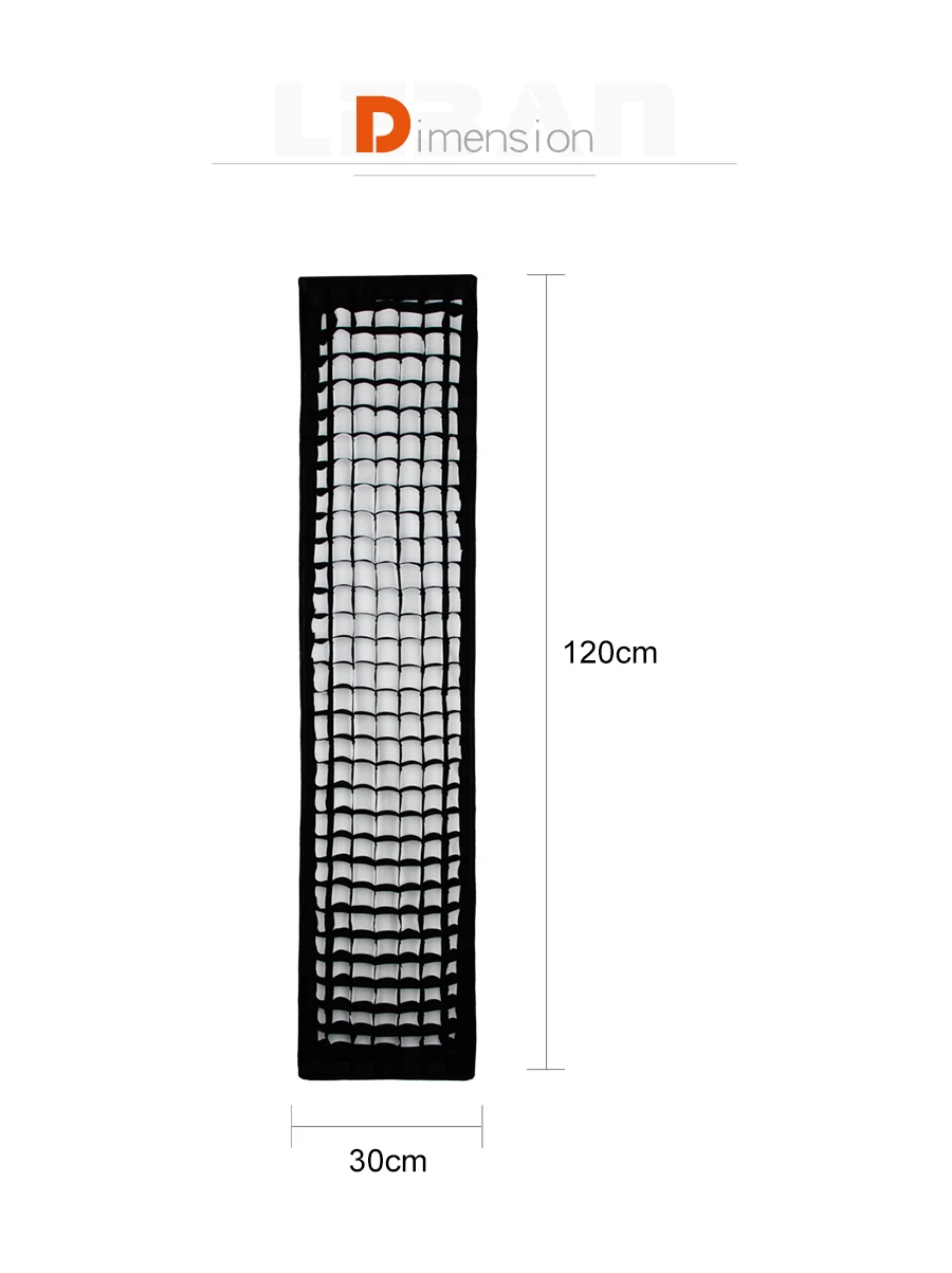 22x90cm 30x120cm 35x160cm Rectangle Strip Honeycomb Grid Softbox for Bowens Elin