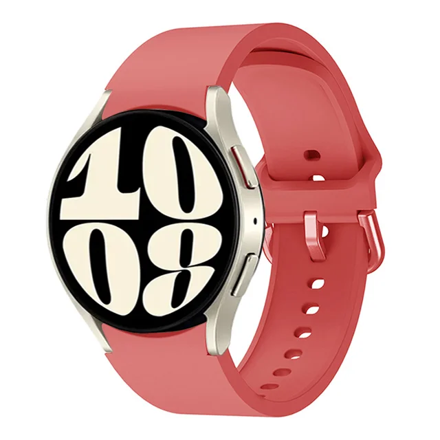 Universal Silicone Smartwatch Bracelet, 20mm/22mm Adjustable Strap