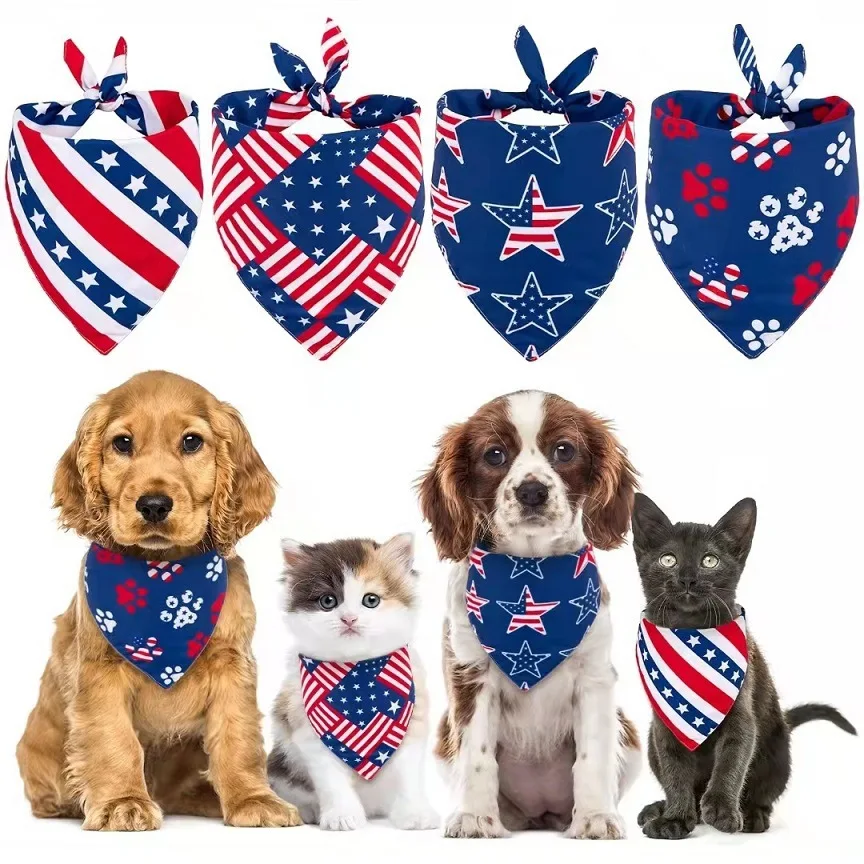 4th July Dog Bandana Washable 1