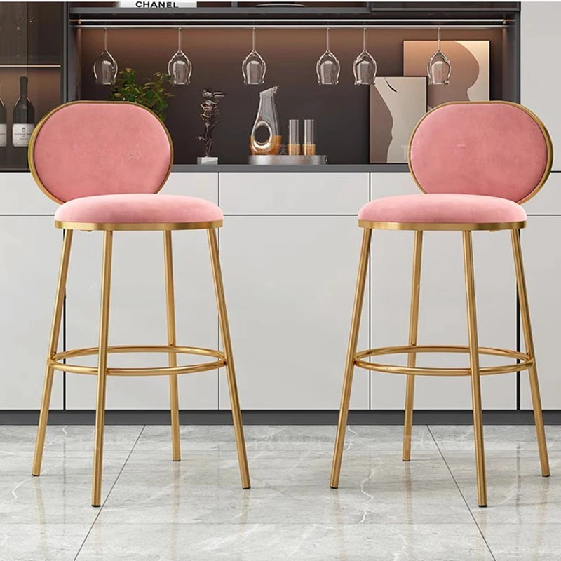 

Garden Chairs Metal Chair Chaise Bar Comfortable Salon High Leather Kitchen Stools Manicure Counter Design Barbershop Gamer Home