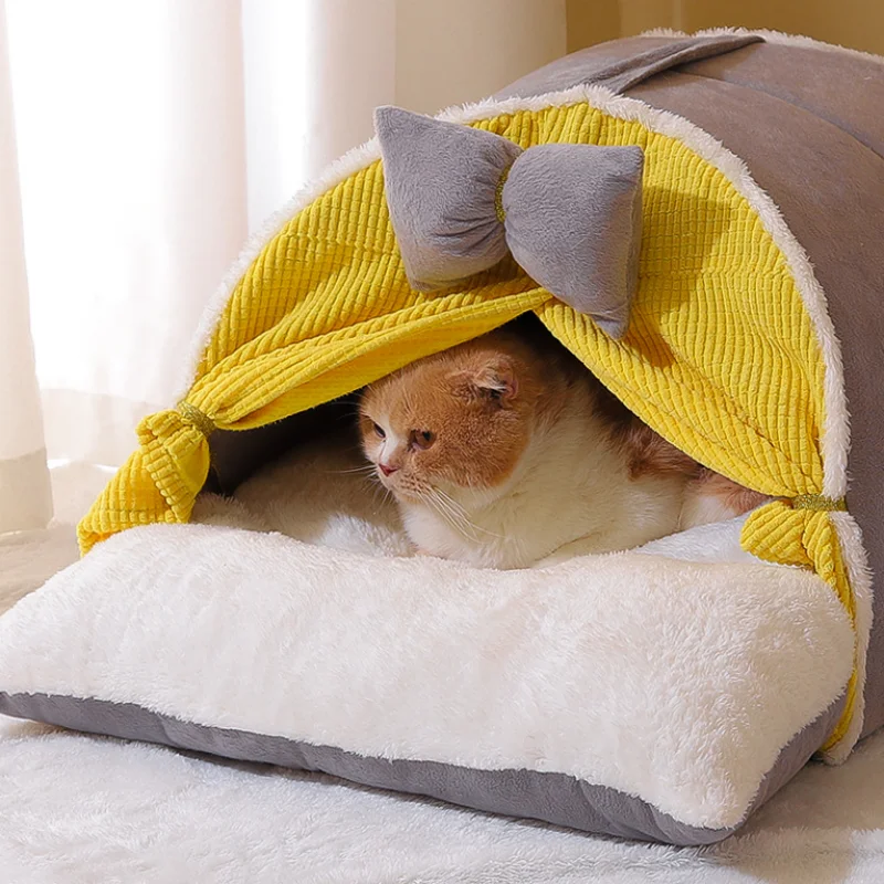 Title 19, Winter Warm Cat House Super Soft Cozy Cat Sleep...