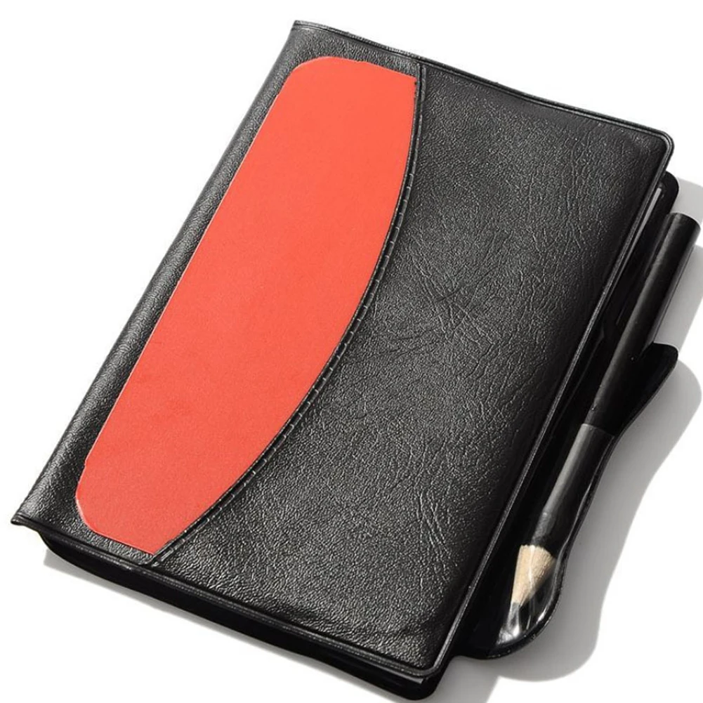 Professional Soccer Referee Red Yellow Card Set Lightweight PU+PVC Wallet Notebook For Football Officials Game Essentials soccer referee cards
