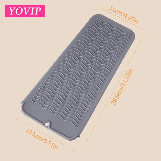 Silicone Heat Resistant Insulation Mat Pouch for Curling Iron Hair  Straightener Non-slip Flat Iron Hair Styling Tool - AliExpress
