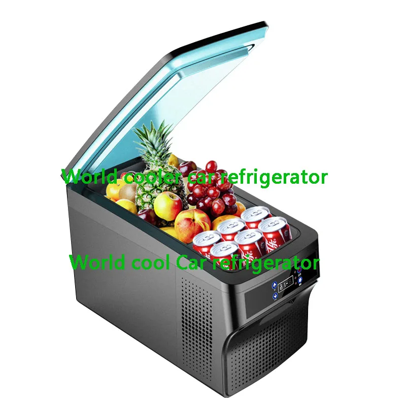 מקרר רכב אוטומטי בנפח 26 ליטרים עם מדחס DC12V, מקפיא נייד, מקרר מהיר לבית, לטיולים בחוץ ולפיקניקים