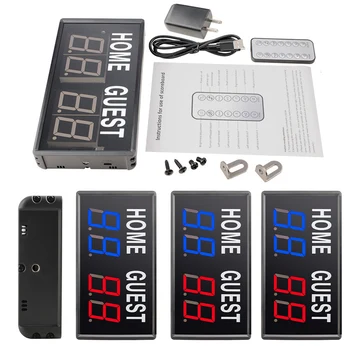 LED Digital Scoreboard Electronic Scoreboard Sores 0-99 Portable Electric Scoreboard for Basketball Ping Pong Baseball 3