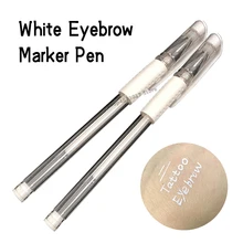

1pc Tattoo Marker Pen Tool Accessories White Microblading for Eyebrow Scribe Tool Microblading Supplies for Surgical Skin