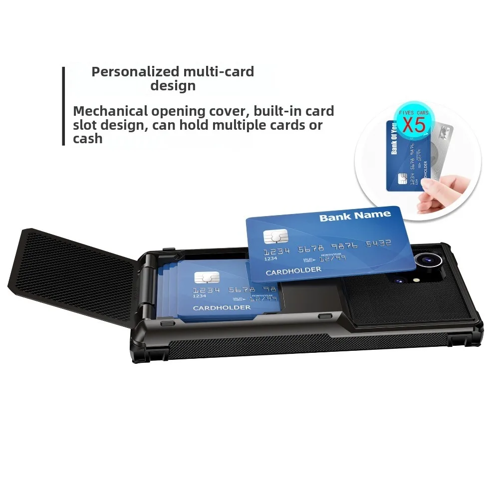 Stylish Wallet Phone Case with Card Holder & Protective Cover