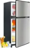 3.2Cu.Ft Mini Fridge with Freezer, 2 Door Compact Refrigerator, Small Fridge with 7 Level Thermostat LED Light, Small Refrigerat 1