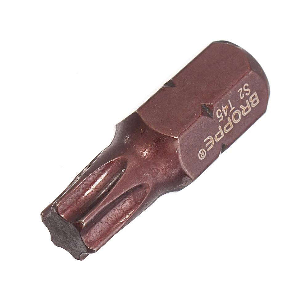 ABNC-Broppe T20-55 Torx 스크루 드라이버 비트 S2 스틸 10mm 육각 섕크, 임팩트 스크루 드라이버 T20, T25, T30, T40, T45, T50, T55 용, 7 개