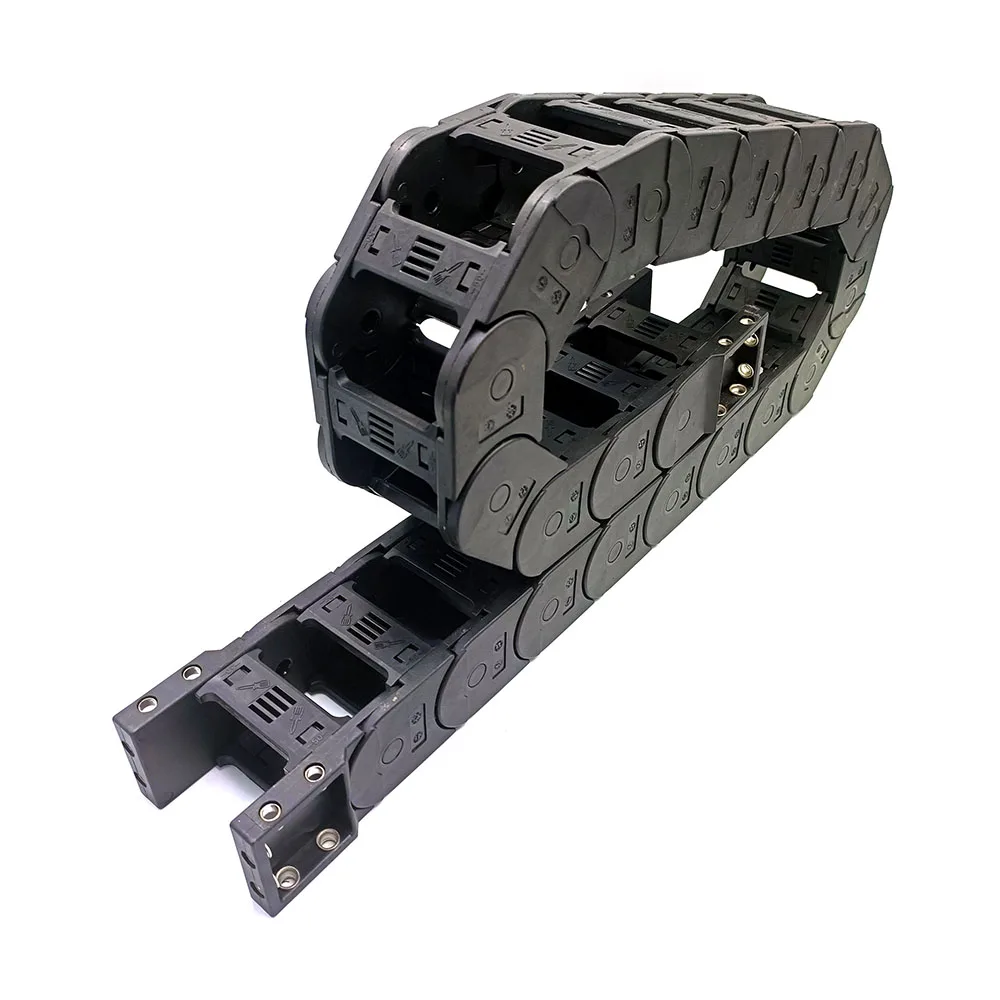 YCHEN 30 Series 1 Meter Plastic Drag Chain Holder Bridge Type Open On Both Sides Cable Protection Engineering Nylon Towline