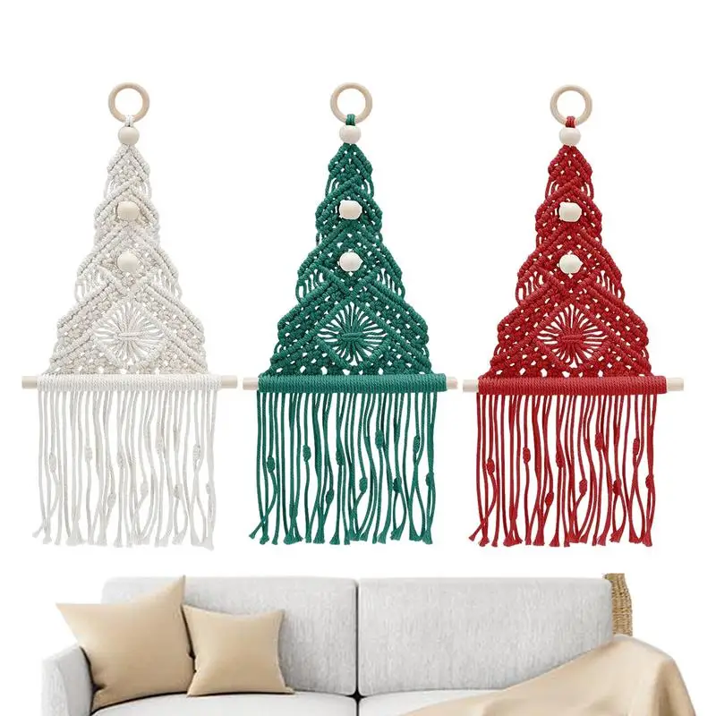 

DIY Macrame Christmas Tree DIY Macrame Tree Kit With Step-by-Step Instruction Arts And Crafts For Living Room Hallway Bedroom
