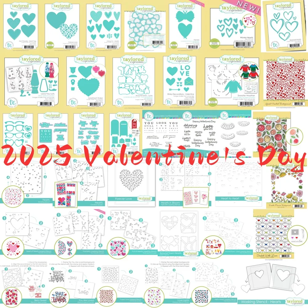 Valentine's Day Metal Cutting Love Is in the Air Dies and Clear Stamps Cut Die Mold Blade Knife Punch Scrapbook Paper Craft metal cutting die