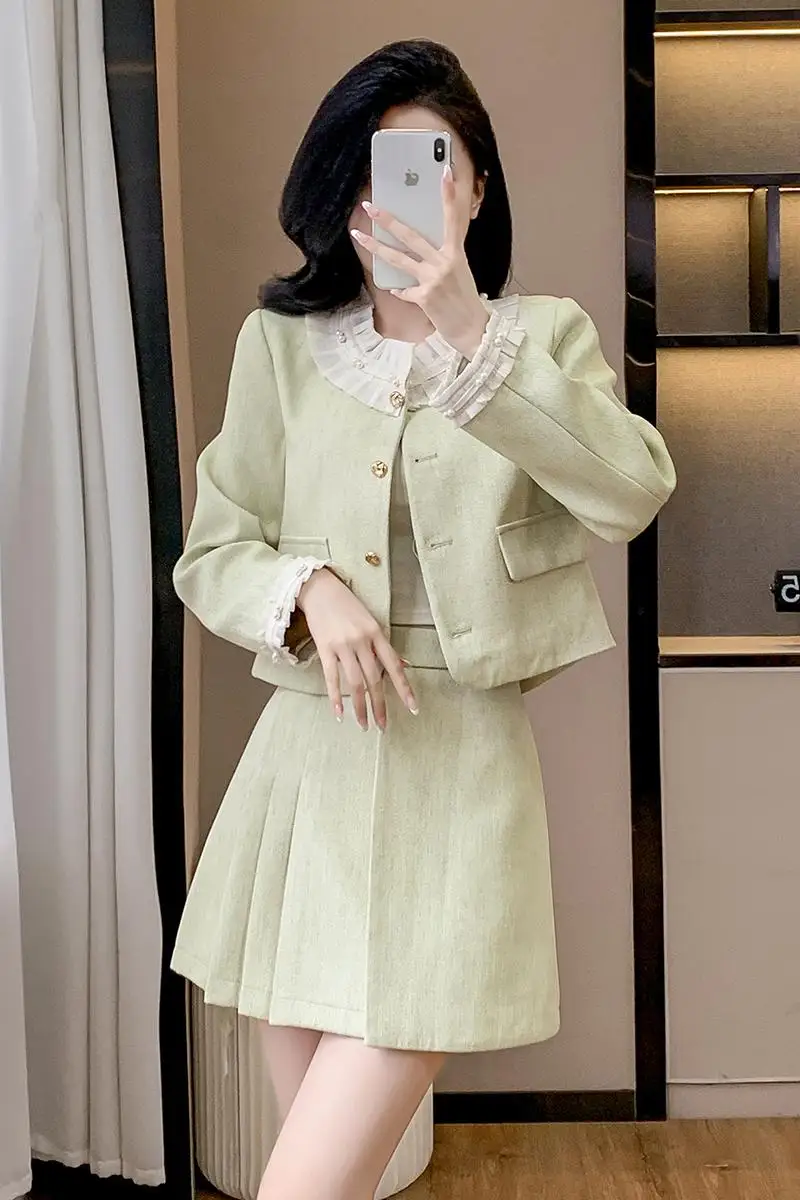 UNXX Classic Style Suit 2024 Autumn/Winter New Petite Korean