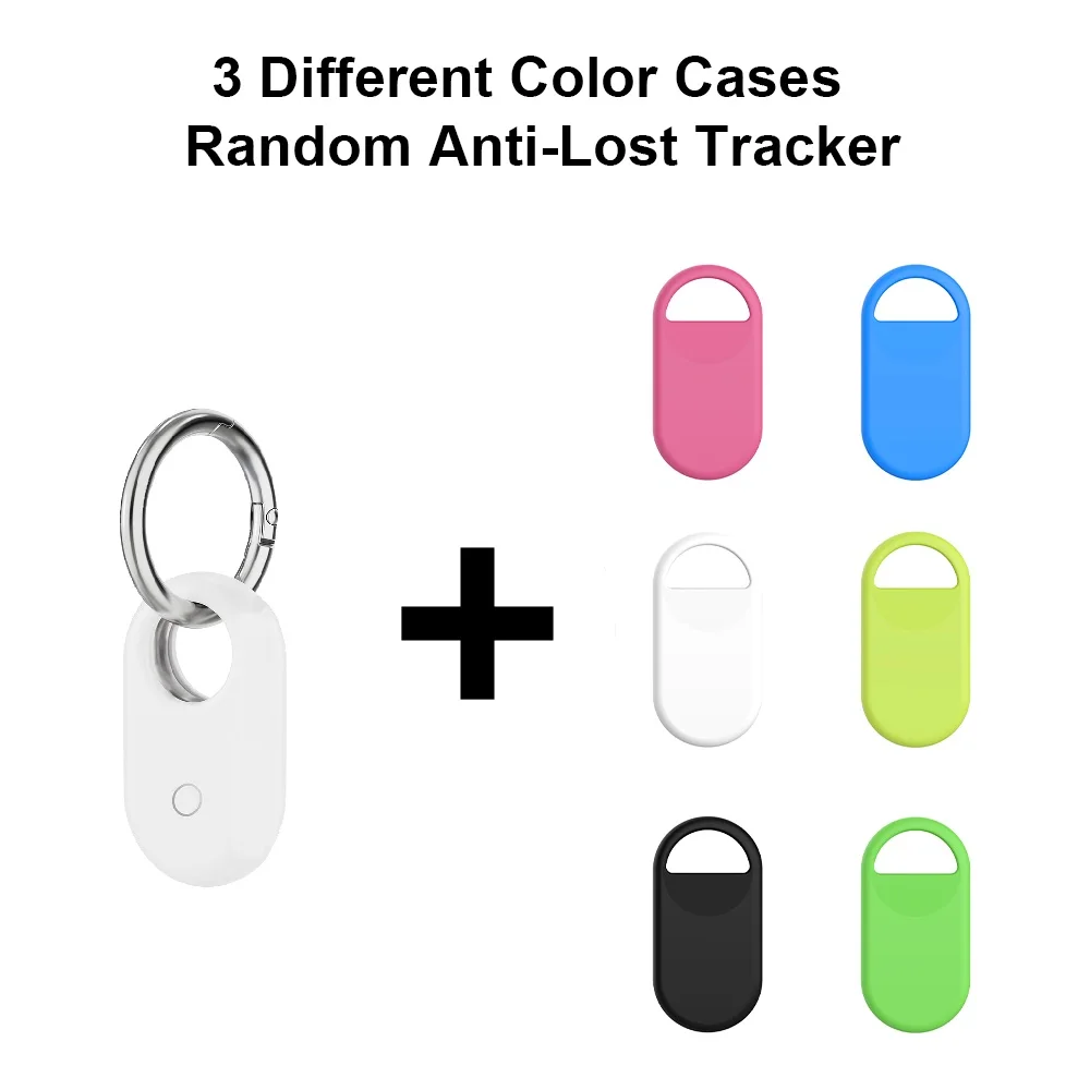 Enhanced Smart Tag Tracker Set with Multi-Color Protective Cases and Sound Alarm Key Locator