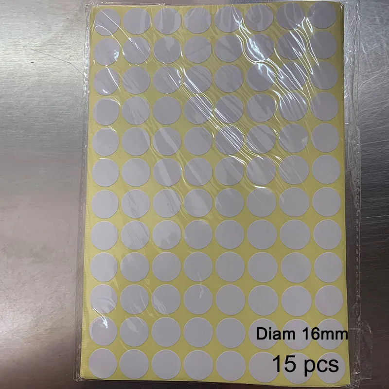 15 Sheet/1 Sheet White/Colour Circles Round Code Stickers DIY Crafts Code Stickers Self-adhesive 10/16/20MM Multipurpose Round 