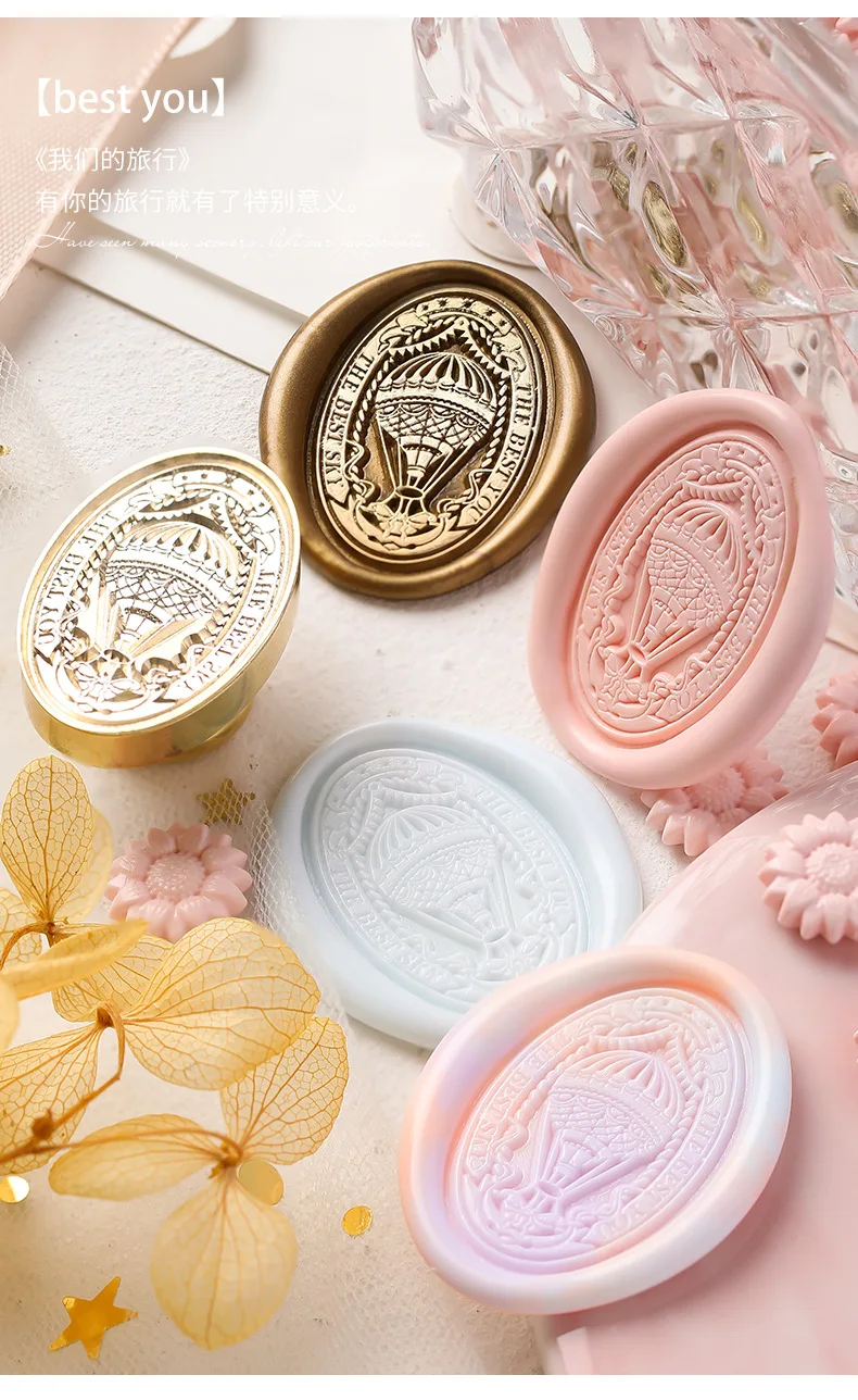 1Pcs Stamps Head Seal Wax Seal Stamp Retro Metal Plant Seal Flower Scrapbooking Stamps Craft Diy Wedding Decorative Invitation