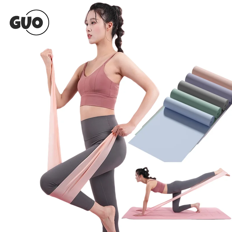 

Yoga Pilates Resistance Band Long Training Stretch Bands for Physical Therapy Lower Body home Strength Elastic Exercise Bands