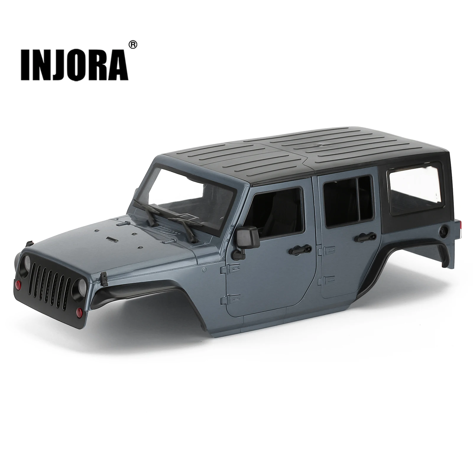 RC Car Accessories INJORA Unassembled 12.3inch 313mm Wheelbase Body Car Shell for 1/10 RC Crawler Axial SCX10 & SCX10 II 90046 90047 Jeep Wrangler