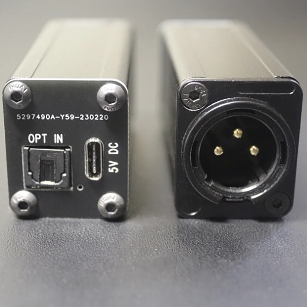 Coaxial / Optical Fiber To AES Digital Signal AES Input To Coaxial/fiber Output Isolation Transformer TYPE-C USB 5V Power Supply