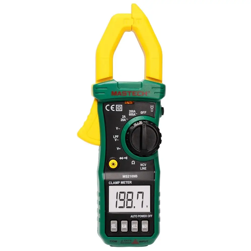 

Mastech MS2109B Clamp Meter Digital Tester Professional Voltmeter Pliers Ammeter Electric Multitester