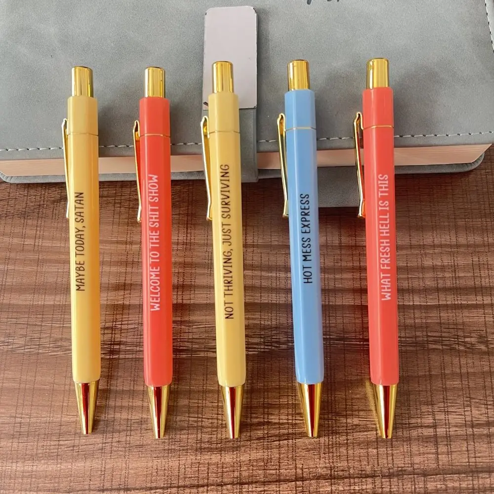 HOMEWORK BALLPOINT PENS Colorful Girl Power Pens Signature Office