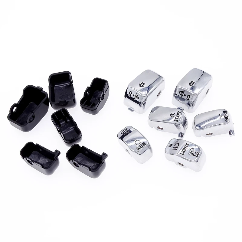 WYNMOTO 13 tapas cromadas para interruptor de control manual compatibles con Harley Davidson Electra Street Glide 2014 2015 2016 2017 2018 2019 2020 2021