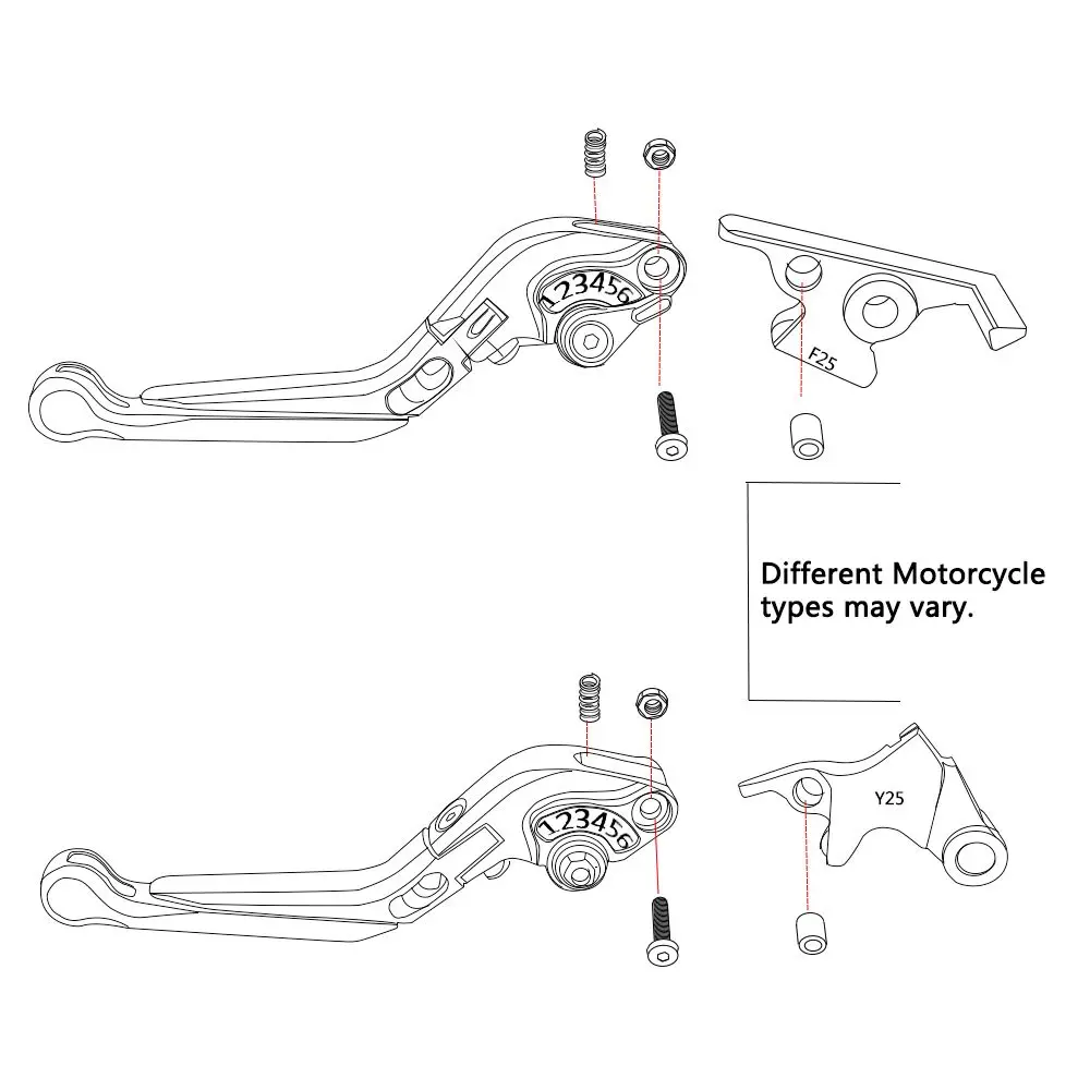 Kaufe Legierung Motorrad Bremsgriff CNC Motorrad Kupplung Bremshebel Griff  Hohe Qualität Fit Für Motorrad