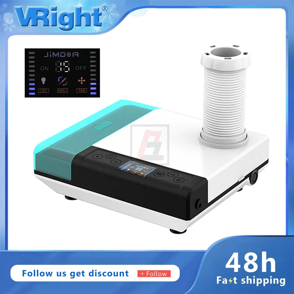 

3 LED 60W Dental Dust Extractor Collector Vacuum Cleaner Dentistry Lab Tool Equipement 360° Dust Suction Machine for Polishing