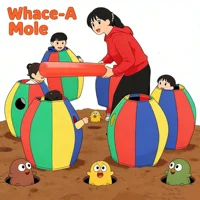 Ground Squirrel Penguin Game Colorful Penguin Children's Outdoor Sports Games Fun Sports Toy Team Building Game Sleeve Props