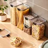 Kitchen Sealed Jar For Grain Beans Storage Tank Large Capacity Seal Plastic Box Moisture-proof High Quality Seasoning Jars Set 1
