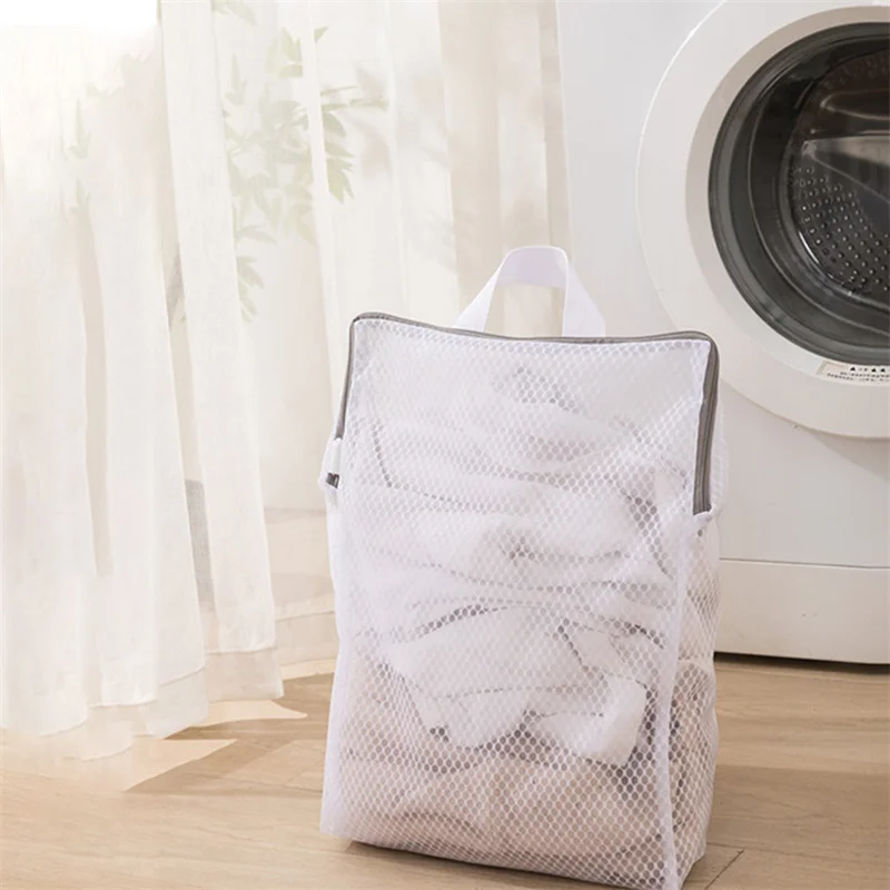 Description Picture 6 of itemMesh Zipped Laundry Bag Polyester Net Anti-Deformation Underwear Bra Clothes Mesh Bags For Home Washing Machines