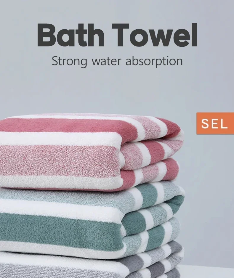 Description Picture 2 of itemHome use soft and comfortable bath towels for men and women, absorbent and comfortable towels