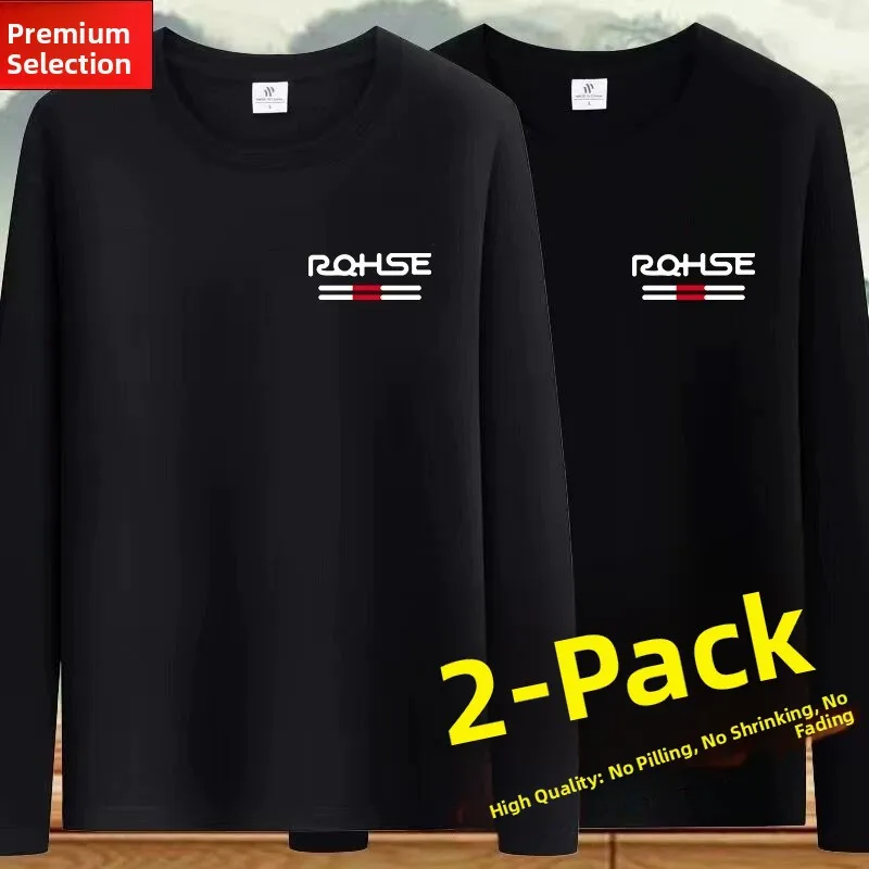 2 pieces [long-sleeved small rq] black + black