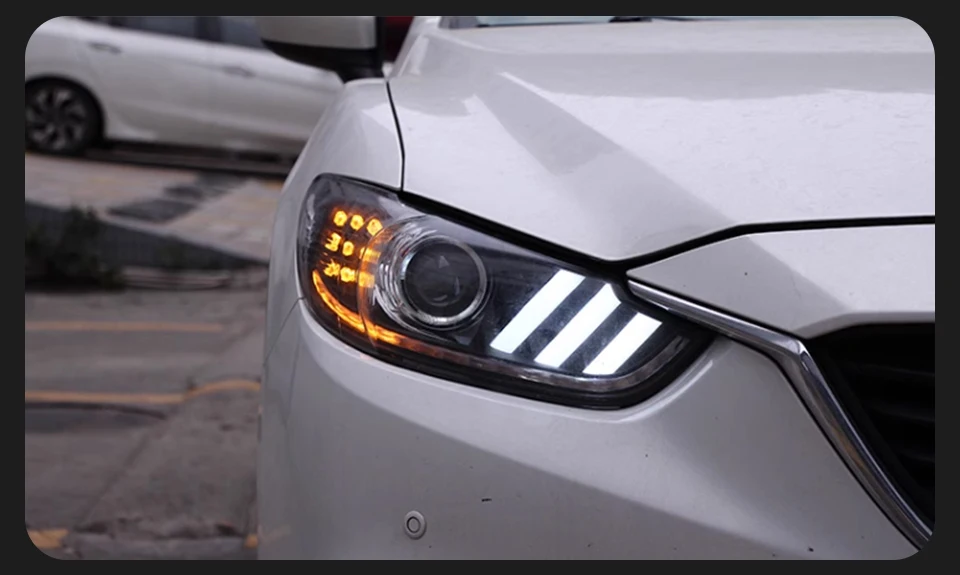 AKD Head Lamp for Mazda 6 Atenza LED Headlight 2013-2016 Headlights Mazda6 DRL Turn Signal High Beam Angel Eye Projector