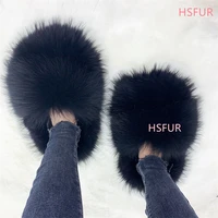 Woo Spikes Luxury Fur Slippers Women Round Toe Mongolian Fur Slides Woman Shoes Women Flat Half Slippers - Image 4