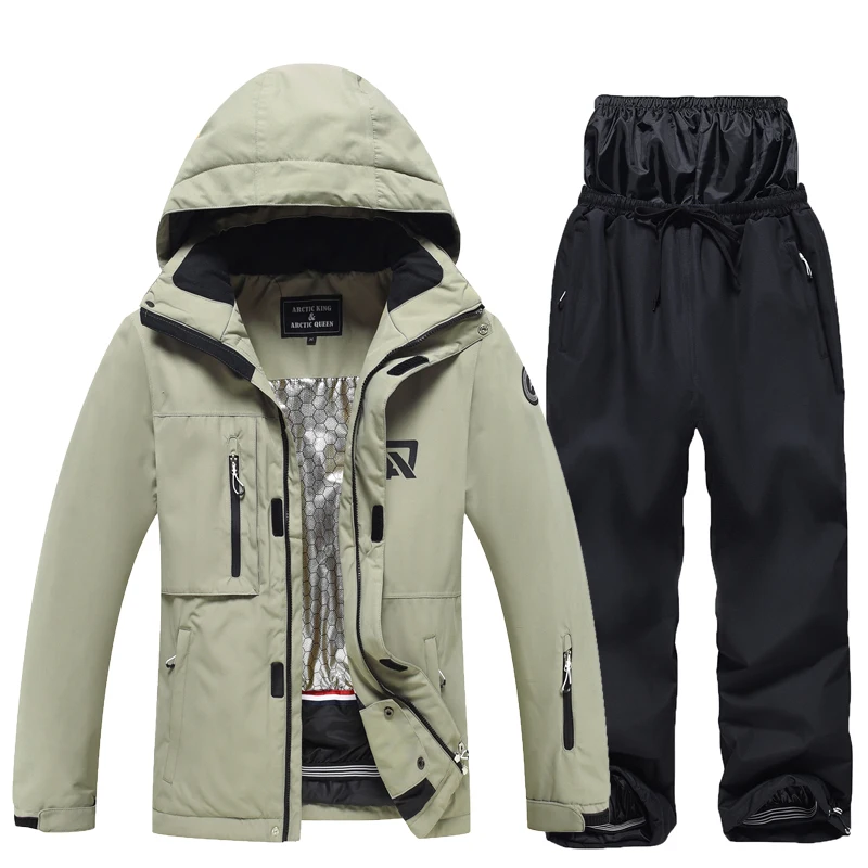Snow Suit Wear for Men and Women Waterproof Winter Trousers Skiing and Snowboard Overalls Winter Clothing Jacket Pant ski jumpsuit