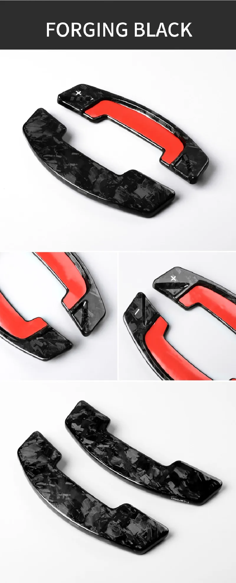 T-carbon Steering Wheel Paddle Shift For Land Rover Range Discovery Sport Evoque Jaguar XE XJ XF Carbon Fiber Paddle Shifter