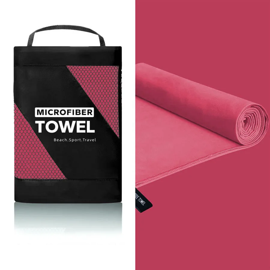 Grande serviette de plage microfibre anti-sable séchage rapide_voghion.com