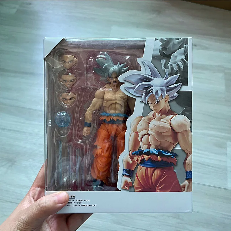 Dragon ball cabelo branco kakarotto saiyan figura de ação móvel ultra  instinto chave do egoísmo son goku modelo brinquedos 16cm - AliExpress