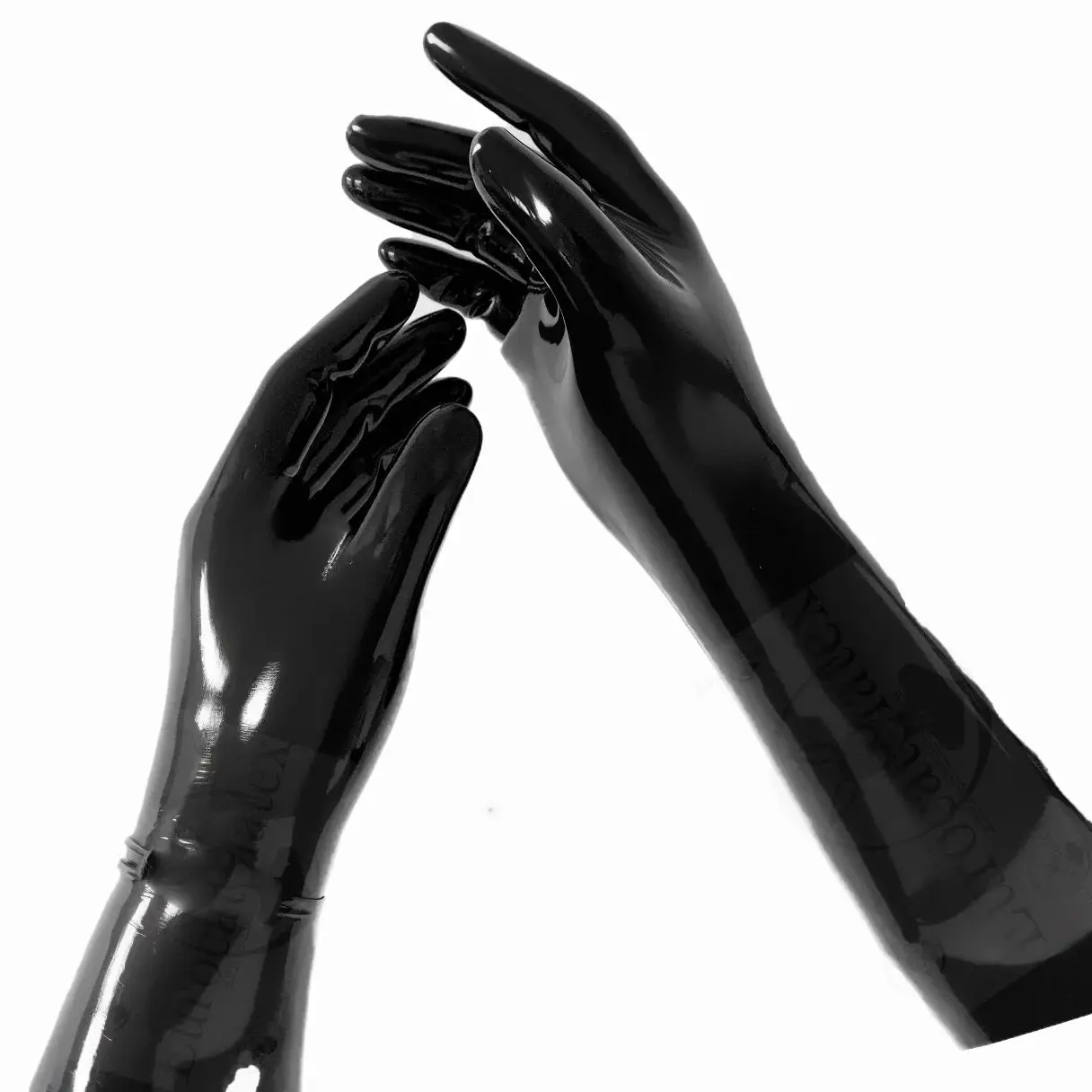 Latex Lingerie Mens Bondage Lingerie Men Latex Gloves Rubber Socks Sexy Black Short Gloves Adult Unisex Seamless Chlorine One-time Molding Fetish Wear