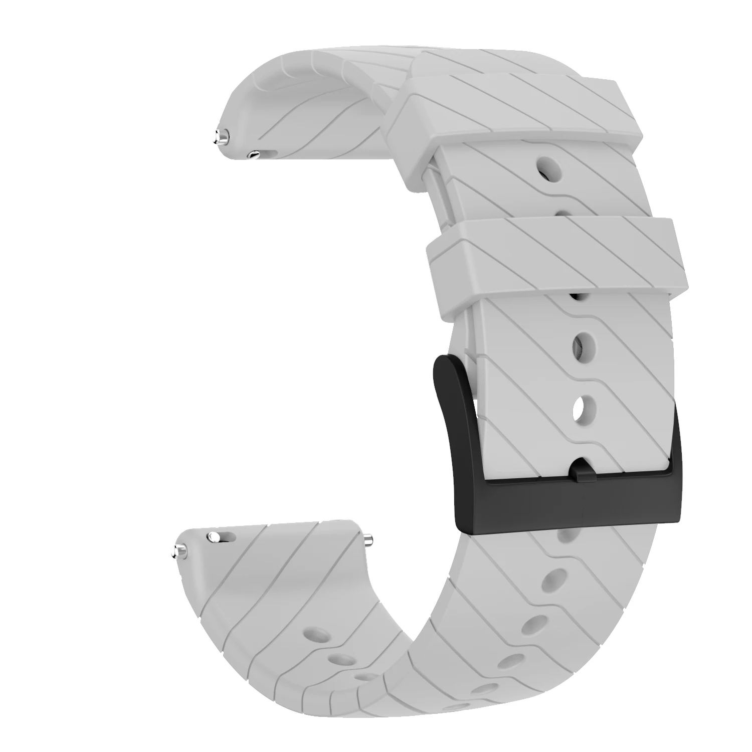 CZhkg Silicone Cinturino per Suunto 9 Baro/Suunto 9 Strap. Bracelet Sportivo Regolabili Cinturino di Ricambio Armband Sgancio Rapido Wristband Braccialetto per Suunto 9/Suunto 9 Baro (Nero rosso