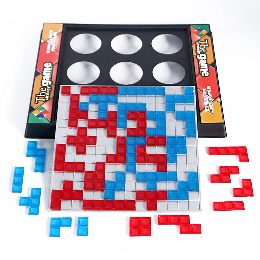 Gioco Di Strategia Blokus Desktop Educational Squares Toys Board Cube Puzzle Facile Da Giocare Per Bambini Serie Per Bambini Regalo Per Feste Al Coper