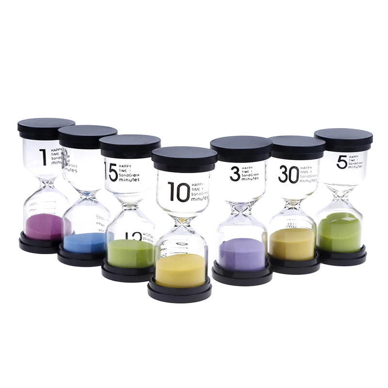 Sand Timer Liquid Hourglass Timer Colored Hourglass 1/3/5/10/15/30 Minutes sand glass sandglass hourglass timer clock decor gift