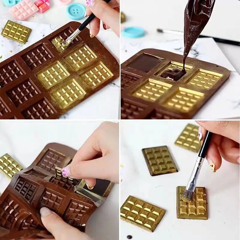 Candy Bar Molds, Chocolate Bar Molds, Silicone Square Mold Suitable for  Waffle Home Biscuits Cakes Jellies