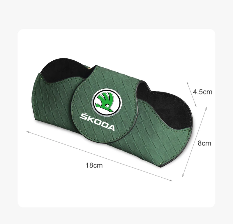 Noir  Porte-lunettes De Soleil Pour Pare-soleil De Voiture Monture De Lunettes En Cuir Accessoires Pour Lunettes De Voiture Pare Soleil 98794602