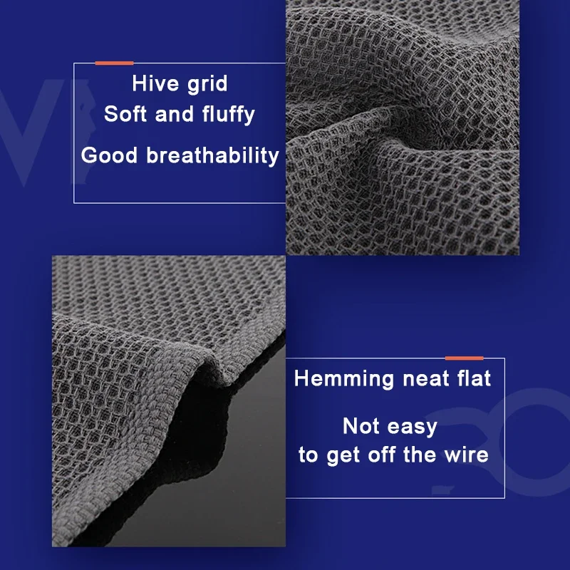 Cotton Towel Soft Absorbent Dishcloth Kitchen Dish Rags Honeycomb Breathable Face Wash Towel Household Cleaning Cloth