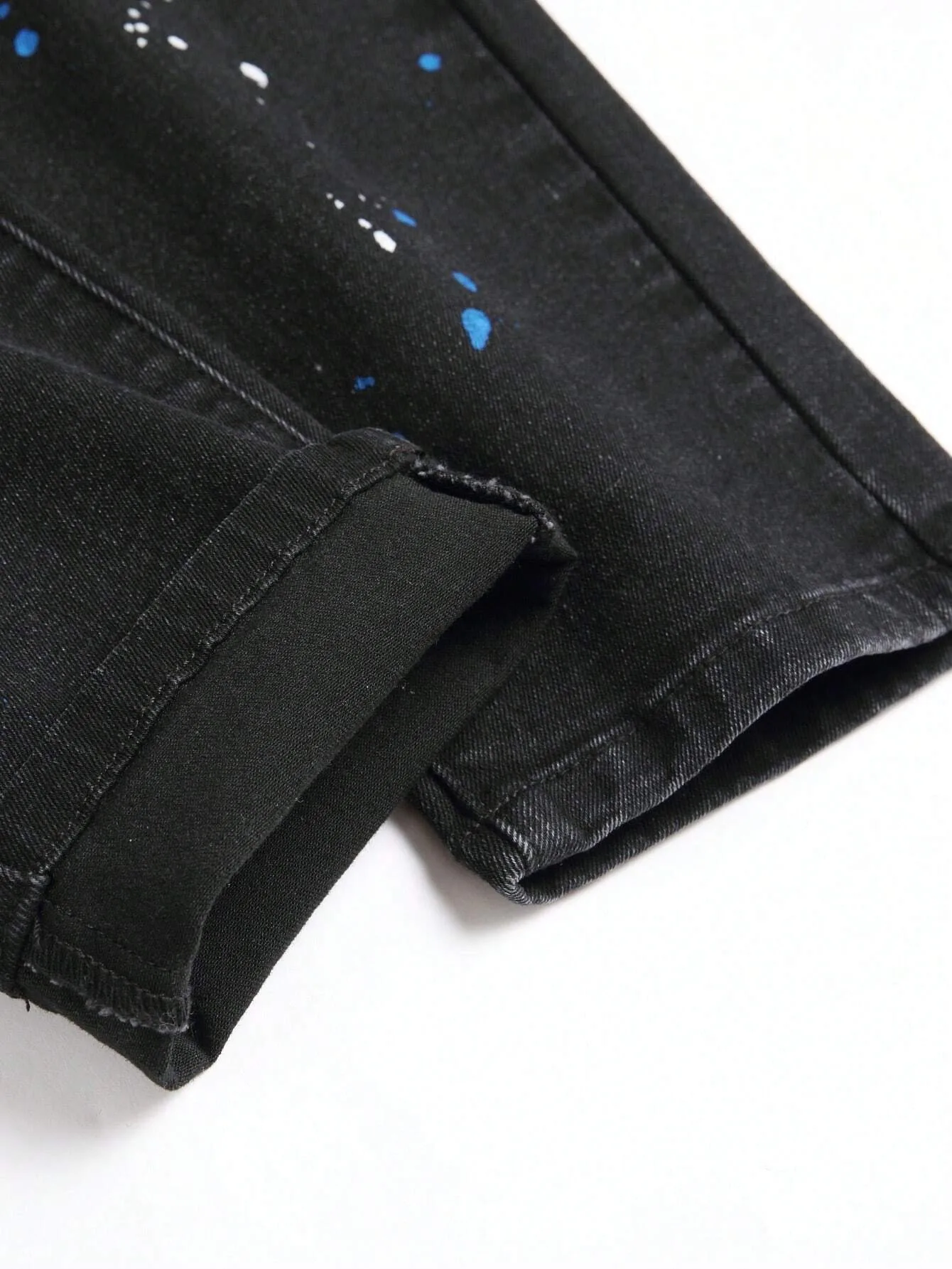Men's Ripped Denim Jeans 1pc Stretch Fit Machine Washable Slim-Leg Design